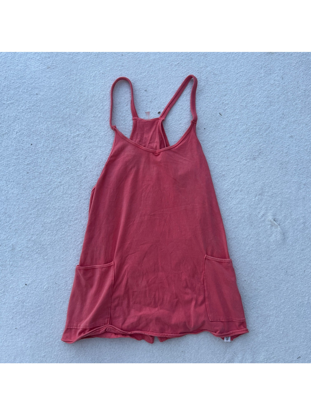 Free People FP Movement Hot Shot Mini Dress Romper Women's Size XS Brick Red